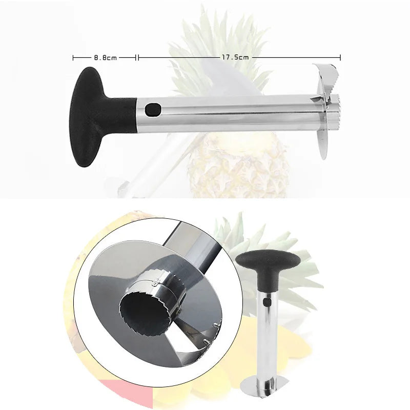 Pineapple Perfect: Stainless Steel Corer & Slicer Tool