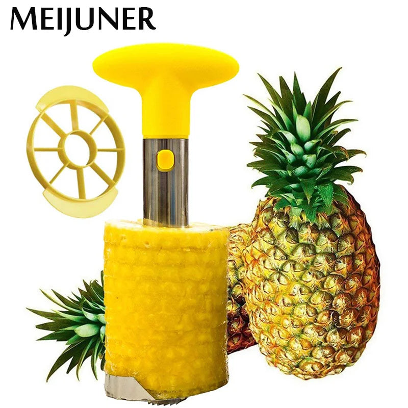 Pineapple Perfect: Stainless Steel Corer & Slicer Tool