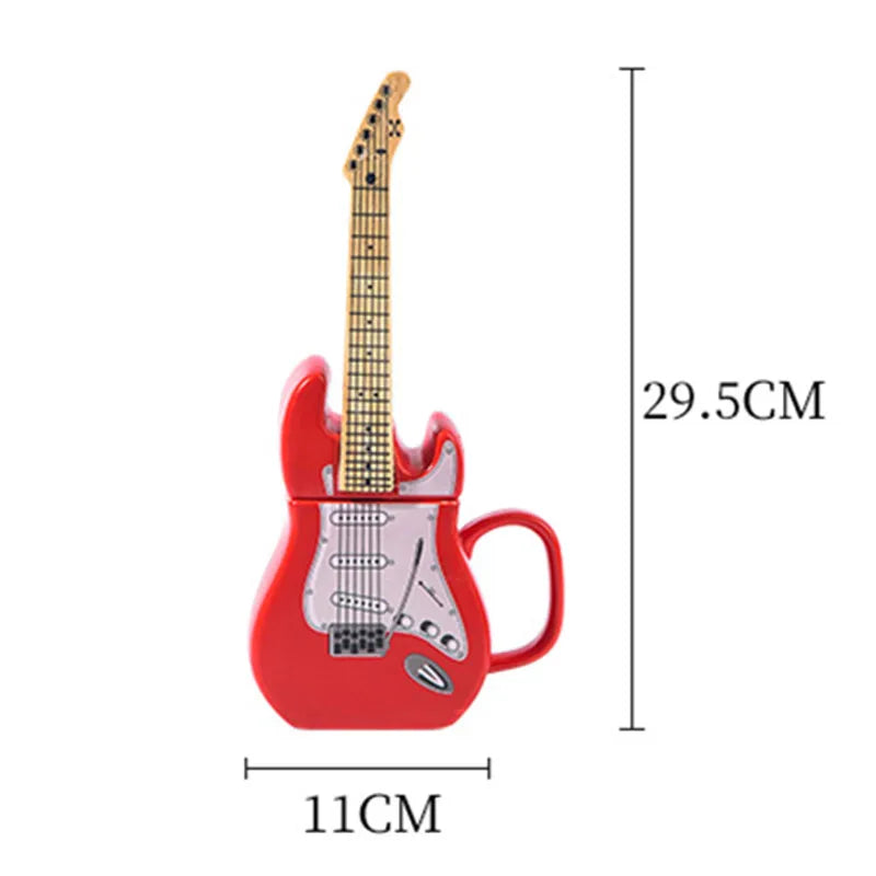 Creative Guitar-Shaped Ceramic Mug: Perfect for Coffee, Tea, and Home Décor