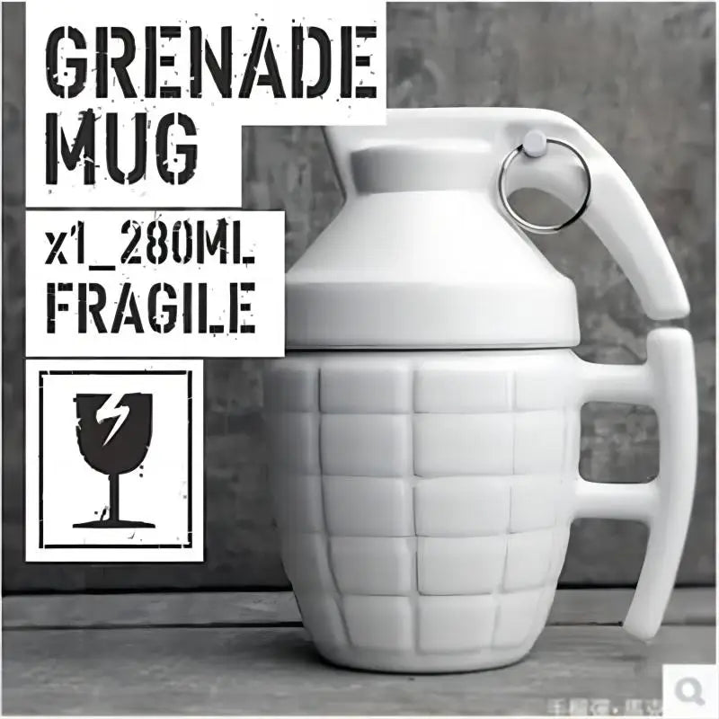 Grenade-Style Ceramic Mug & Thermos!