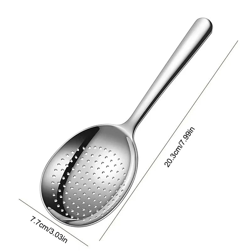 Stainless Steel Soup & Rice Ladle with Heat-Resistant Handle