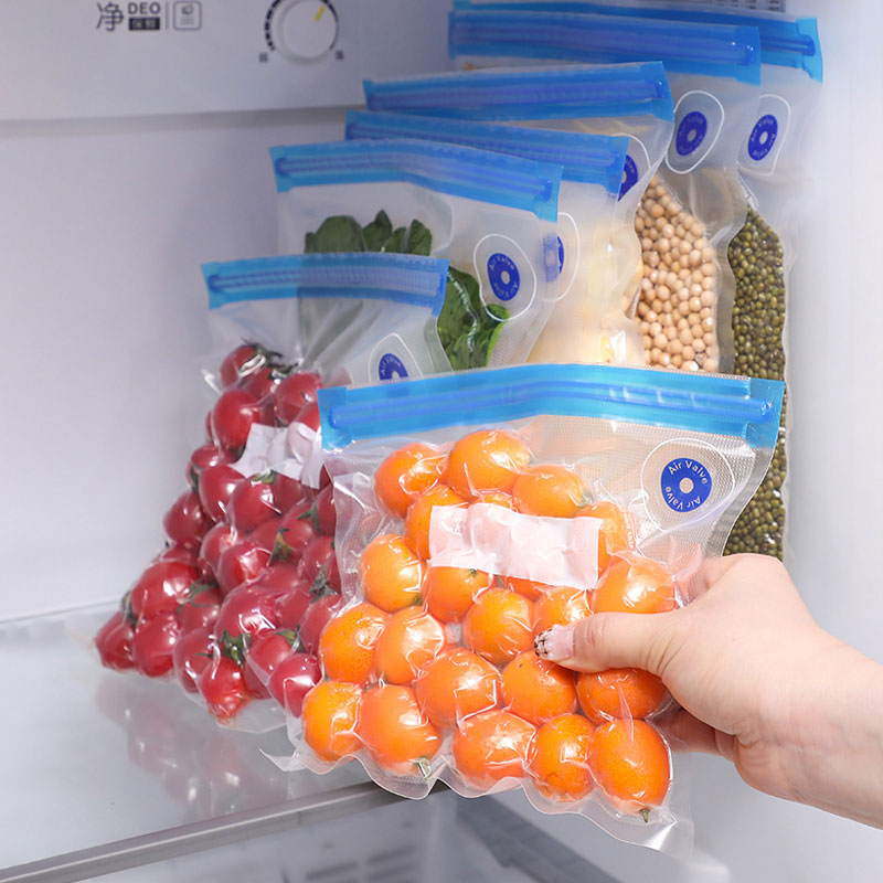 Vacuum Bags Set – 10 Reusable Sous Vide Storage Bags with Air Valve for Perfect Preservation!