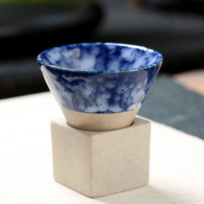 Vintage Charm: Japanese-Inspired Ceramic Funnel Mug