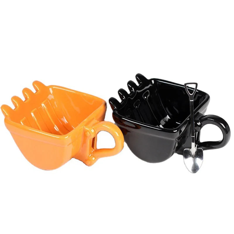 Excavator Bucket Mug Set