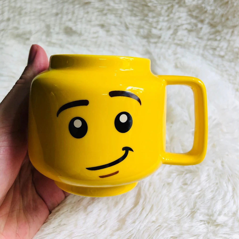 Emoji Vibes: 250ml Fun Cartoon Ceramic Mug for Coffee & Tea!