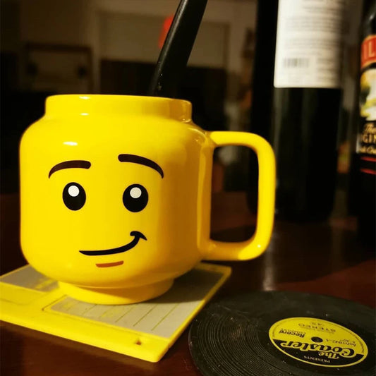 Emoji Vibes: 250ml Fun Cartoon Ceramic Mug for Coffee & Tea!