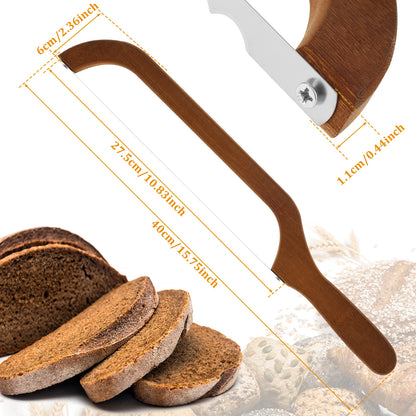 SliceMaster Bamboo Bread Cutter – Serrated Perfection