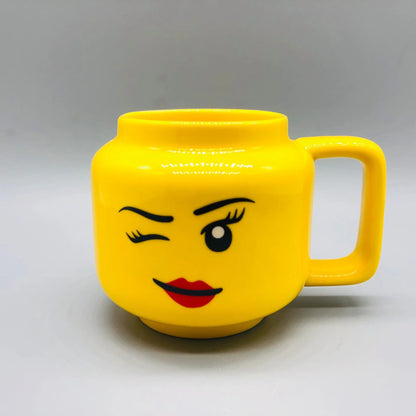 Emoji Vibes: 250ml Fun Cartoon Ceramic Mug for Coffee & Tea!