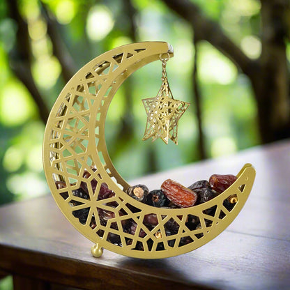 Gold Moon & Star Snack Tray