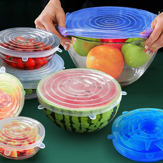 WonderSeal: 6-Piece Silicone Stretch Lids for Freshness