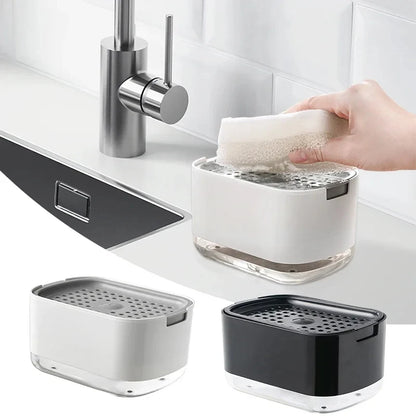 BubbleEase 2-in-1 Soap Dispenser & Sponge Holder