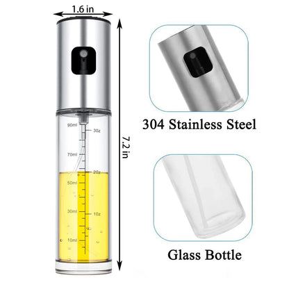 OliveMist: 100ml Food-Grade Glass Oil Sprayer for Cooking & Roasting