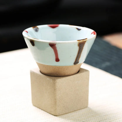 Vintage Charm: Japanese-Inspired Ceramic Funnel Mug