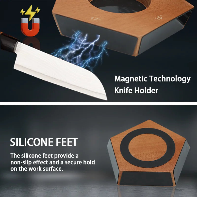 Rolling Knife Sharpener: Multi-Angle Sharpening Tool for Home & Pro Chefs