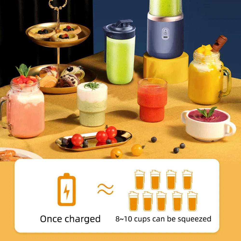 JuiceFlow Pro – Portable 6-Blade Smoothie Maker