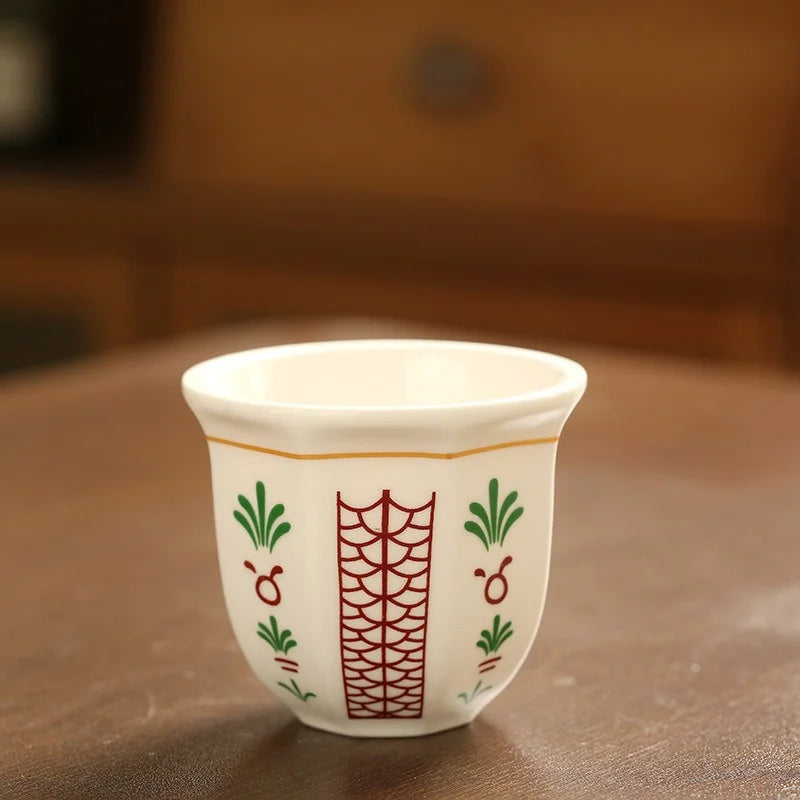 Art Flower Espresso Cup - Turkish coffee cup