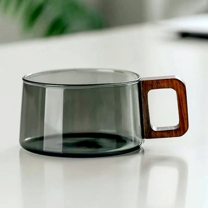 Latte Luxe: 200ml Glass Mug for Coffee & Tea