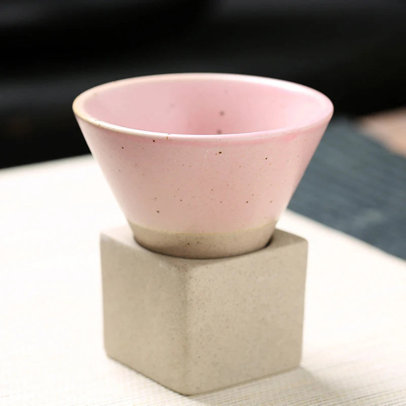 Vintage Charm: Japanese-Inspired Ceramic Funnel Mug