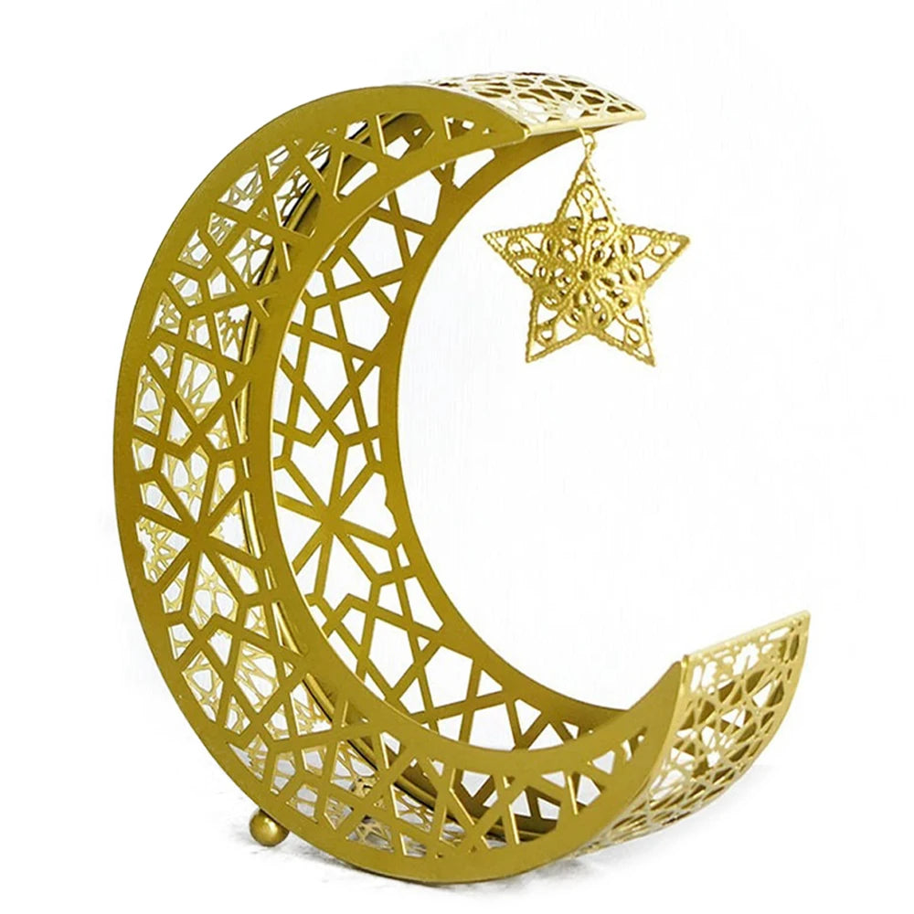 Gold Moon & Star Snack Tray