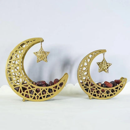 Gold Moon & Star Snack Tray