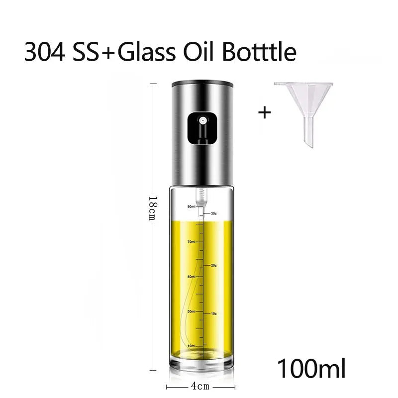 OliveMist: 100ml Food-Grade Glass Oil Sprayer for Cooking & Roasting