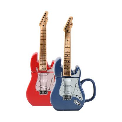 Creative Guitar-Shaped Ceramic Mug: Perfect for Coffee, Tea, and Home Décor