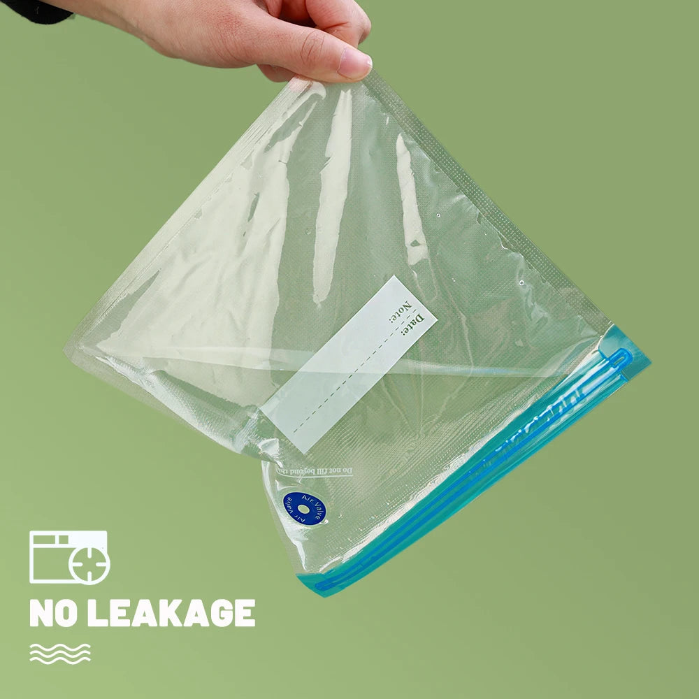 Vacuum Bags Set – 10 Reusable Sous Vide Storage Bags with Air Valve for Perfect Preservation!