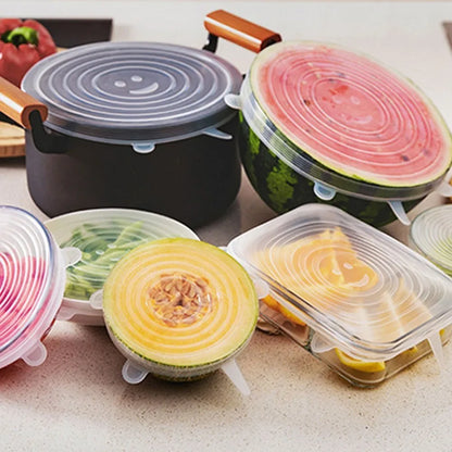 WonderSeal: 6-Piece Silicone Stretch Lids for Freshness