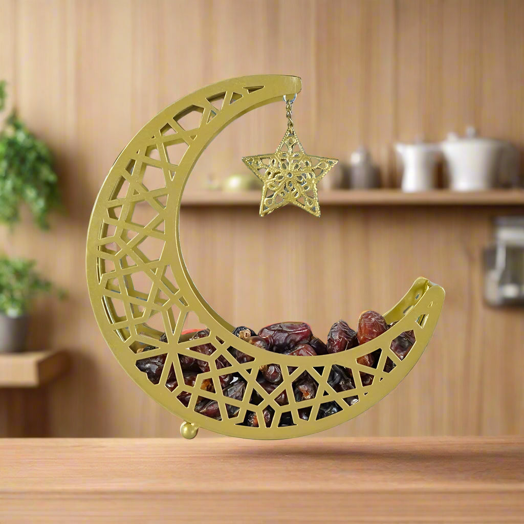 Gold Moon & Star Snack Tray