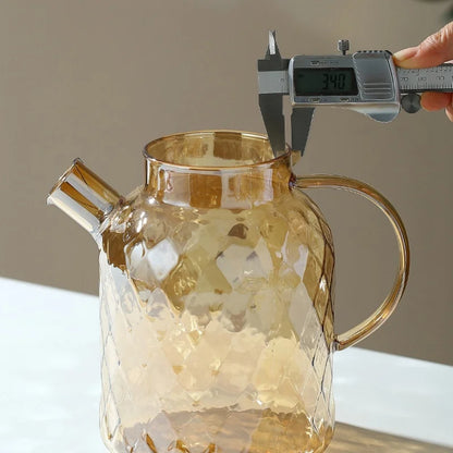 Glass Tea Kettle with Crystal Handle