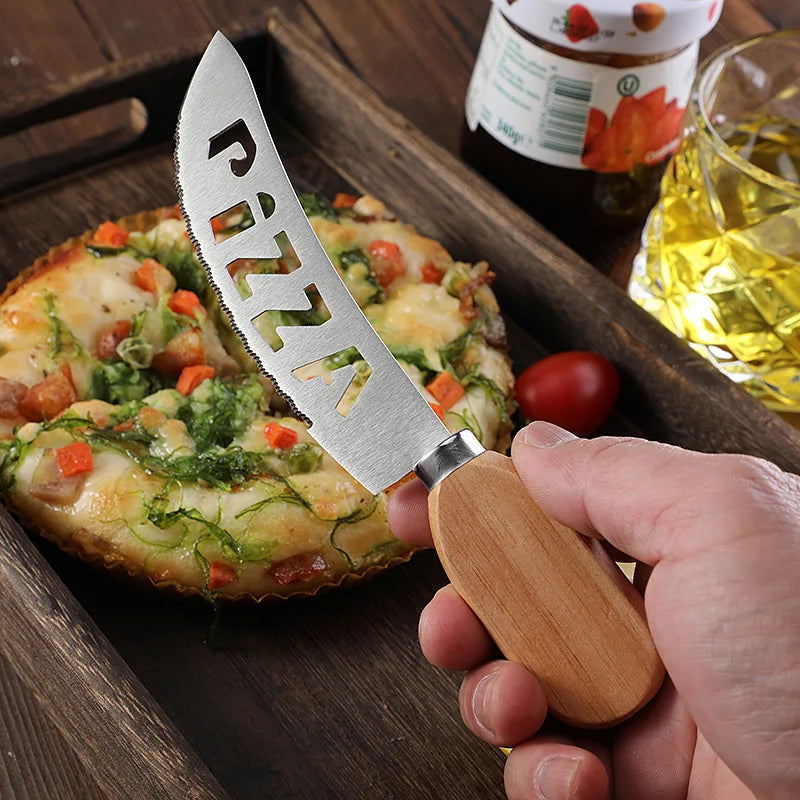 SliceSharp Mini – Compact Pizza Cutter & Knife Set