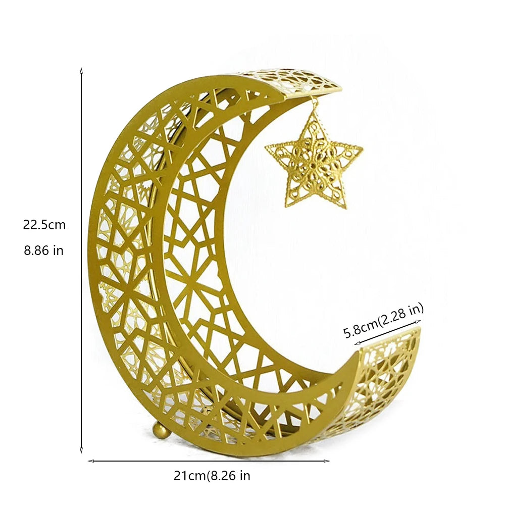 Gold Moon & Star Snack Tray