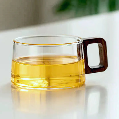 Latte Luxe: 200ml Glass Mug for Coffee & Tea