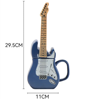 Creative Guitar-Shaped Ceramic Mug: Perfect for Coffee, Tea, and Home Décor