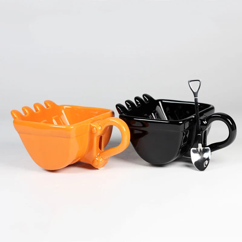 Excavator Bucket Mug Set