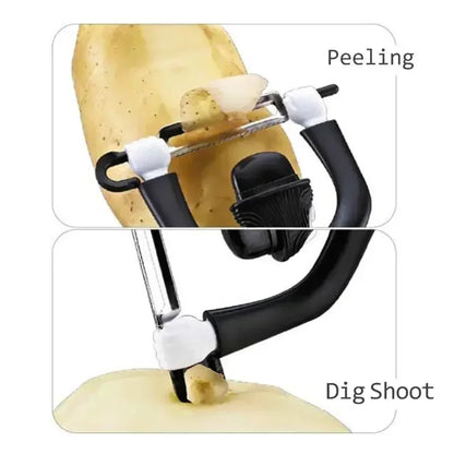 Chaplin-Inspired Creative Peeler – Stylish Fruit & Vegetable Cutter