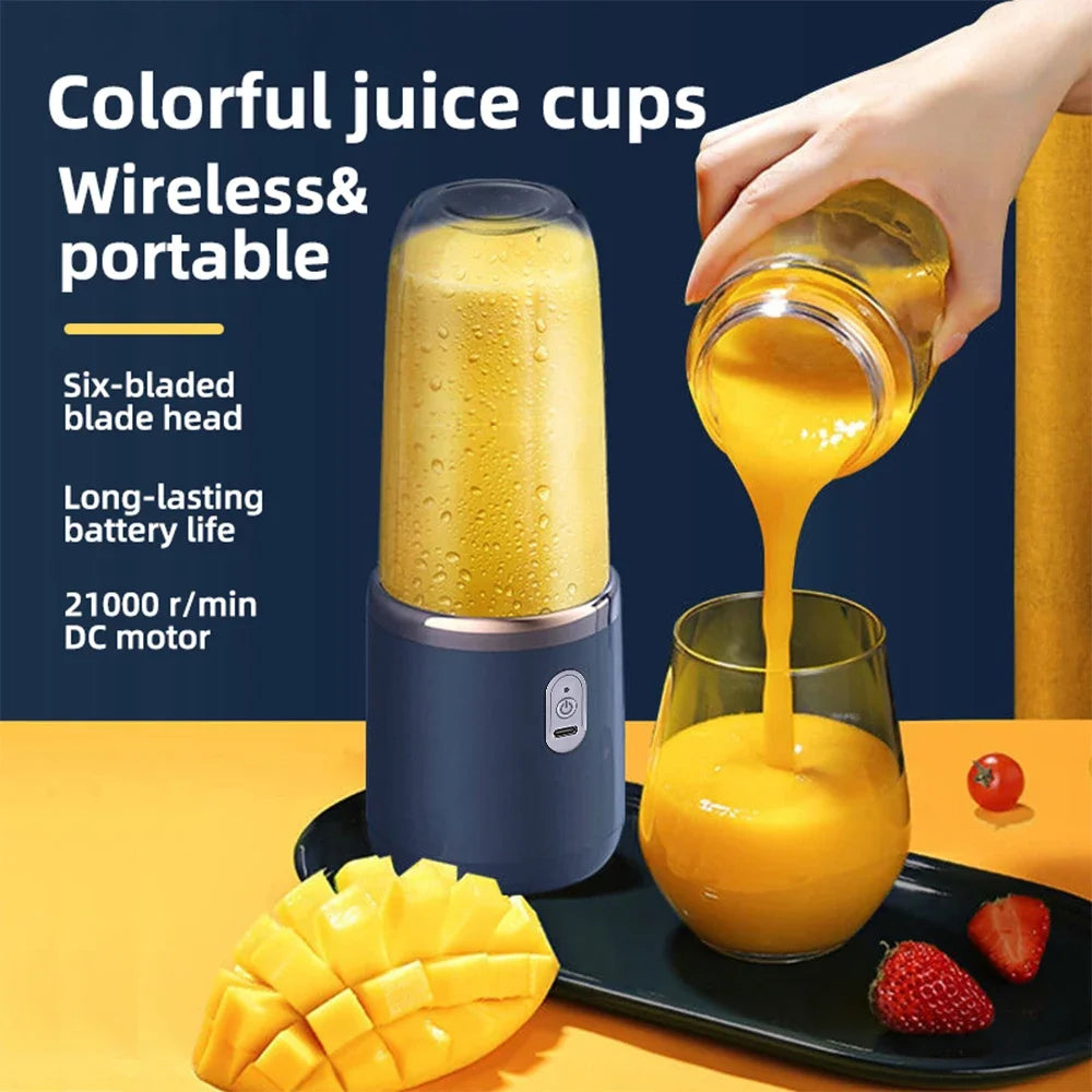 JuiceFlow Pro – Portable 6-Blade Smoothie Maker